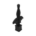 thumbnail image 4 of 50 Pack Black Plastic 3/4" Fleur De Lis Finial Fence Topper for Wrought Iron Picket Fence 0.75" posts, 4 of 5