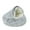 Gray 19.7 inches, variant on COSTYLE Cat Bed Round Plush Fluffy Hooded Calming Cat Bed Cave Warming Pet Dog Bed