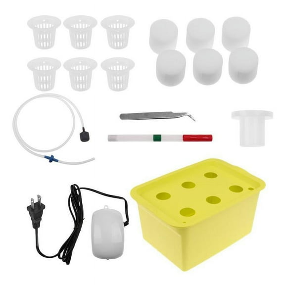 6 Holes Plant Site Deep Water System Bubble , food grade , designed for planting flowers