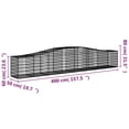 thumbnail image 4 of vidaXL Arched Gabion Baskets 6 pcs 400x50x60/80 cm Galvanised Iron, 4 of 4