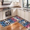thumbnail image 3 of Kitchen Rugs Sets Of 2,Colorful and Black Of Leopard Print Anti Fatigue Kitchen Mat Rugs Non Slip Washable,Decorative Kitchen Floor Mats for Kitchen,Sink,Laundry,17"X47", 3 of 5