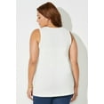 thumbnail image 2 of Catherines Women's Plus Size Petite Dream Drape Timeless Tank, 2 of 3