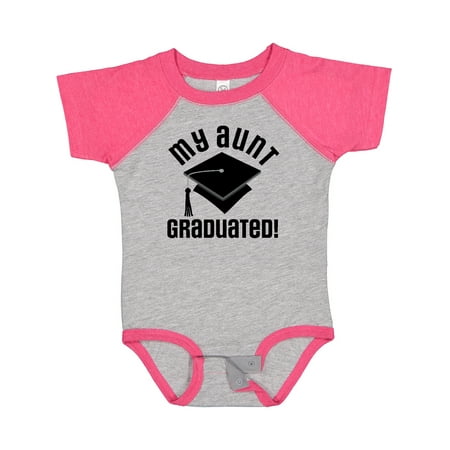 

Inktastic My Aunt Graduated Niece Nephew Gift Gift Baby Boy or Baby Girl Bodysuit
