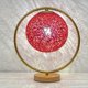 thumbnail image 4 of Round Vine Ball Table Lamp Romantic Decorative Night Light for Wedding Bedroom Red, 4 of 5