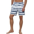thumbnail image 4 of INSPIRAR CHIC Pantalones de baño de verano para hombres con patrón de teñido anudado, cintura elástica, 32 multicolores, 4 of 5