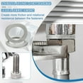 thumbnail image 3 of Uxcell Rondelles de Verrouillage en Coin en Acier au Manganèse Résistantes aux Vibrations pour Boulons Vis 4 27 mm, 3 of 7