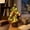 Xmas09, variant on Holographic Lighted Tabletop Christmas Tree Transparent Plastic Geometric Tree With LED Lights Star Topper for Home Decoration