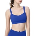 thumbnail image 2 of Women's Y Back Sports Bra Thin Spaghetti Strap Yoga Vest, Padded Low Impact Anti Shock Workout Lingerie, Seamless Wireless Running Bralette, Breathable Fitness Top, Soft Aesthetic Gym Tank Top, 2 of 5