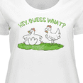 thumbnail image 4 of Inktastic Hey, Guess What? Chicken Butt Women's Plus Size T-Shirt, 4 of 5
