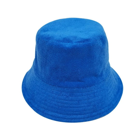 Empire Cove Terry Cloth Bucket Hat Fisherman Cap Women Men Summer Beach Blue
