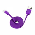 thumbnail image 2 of Câble de Données Plat de 1 Mètre pour Appareils MICRO-USB Violet, 2 of 3
