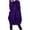 Purple-01, variant on HTNBO Medium Length Zip Up Hoodies For Women Long Sleeve Oversized Sweatshirts Casual High Neck Jackets With Pockets