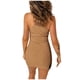 thumbnail image 5 of Vestido corto ajustado con cordón fruncido sexy para mujer Fridja qw3138, 5 of 8