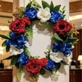 thumbnail image 4 of Nkmbld 4th of July Patriotic Wreaths for Front Door, Independence Day Artificial Wreath Pendant for Veterans Day Memorial Day Flag Day Wall Window Decor, 4 of 7