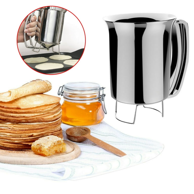 Handheld Pancake Batter Dispenser Stainless Steel Funnel Kitchen Tools