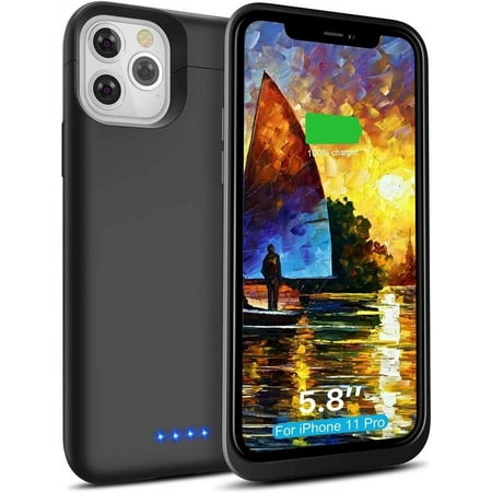 iPhone 11 Pro Battery Case 4800mAh 150% Power Full Protection Charger Case Cover