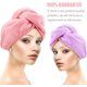 thumbnail image 4 of Turbante de microfibra, paquete de 2 toallas de secado rápido para el cabello para niños, toalla de secado rápido para mujeres y niñas, 65 x 25 cm, 4 of 6