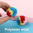 10pcs Colored kitten toy cat chasing wool ball Blossomir