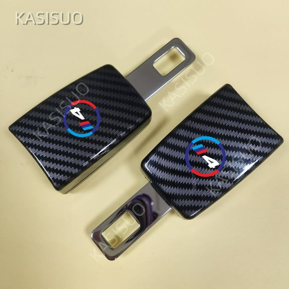 For BMW 4 Series Car Safety Extension Buckle Extender Clasp Insert Plug Seat Belt Clip Carbon Fibre Seat Belt Extender