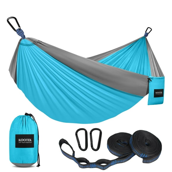 Hamaca de camping Kootek ligera y portátil con capacidad de 180 kg