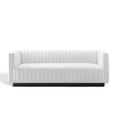 thumbnail image 5 of Tufted Sofa, Fabric, White, Modern Contemporary Urban Design, Living Lounge Room Hotel Lobby Hospitality, 5 of 10
