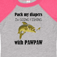 thumbnail image 4 of Inktastic Pack My Diapers I'm Going Fishing with Pawpaw Boys or Girls Baby Bodysuit, 4 of 5