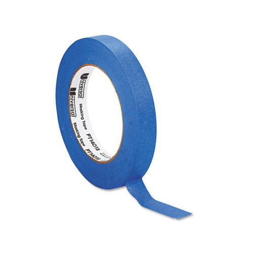 Universal PT14018 Premium Blue Masking Tape, 3/4" x 60 yard Roll, Blue