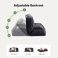 thumbnail image 4 of Oversize Human Dog Sofa Bed for Adult & Pets,Lazy Sofa with 5 Adjustable Position,Comfy Upholstered Loveseat with Pillows for Living Room Bedroom, 4 of 8