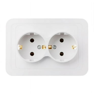 MANNYA 220V/16A 118x80mm EU Double Ground Socket Household Industrial Power Outlet