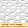 thumbnail image 3 of Alfombra de baño antideslizante Unique Bargains, alfombra de ducha, lavable a máquina, para bañera, antideslizante 35.43"x23.62" blanca, 3 of 7