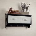 thumbnail image 3 of Danya B. Entryway Storage Wall Shelf with Canvas Bins and Hooks, 3 of 4