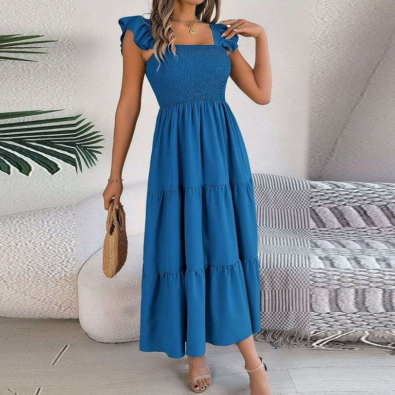 Casual Daily Solid Pocket Square Collar Irregular Dress Dresses(6 Colors) Casual Daily Solid Pocket Square Collar Irregular Dress Dresses(6 Colors)