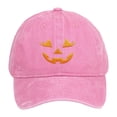thumbnail image 4 of XIAOCHA Halloween Embroidered Baseball Cap for Women Adjustable Hat Band Party Travel Dad Hat,Pink, 4 of 4