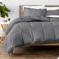 thumbnail image 1 of Bare Home Goose Down Alternative Comforter Set - 3 Piece Set - Full/Double, Gray, 1 of 7
