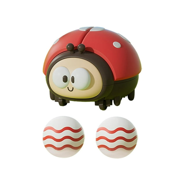 Pelota de soplado electrónica, juego de entrenamiento de concentración, regalo de fiesta, lindo juguete de animales, alimentado por USB para niños y n Rojo