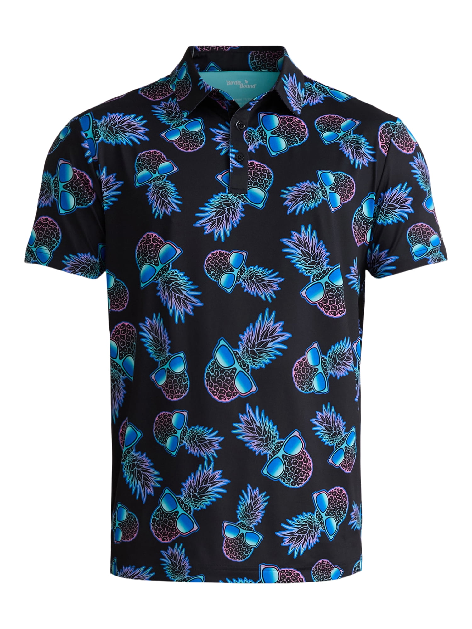 Birdie Bound Men's Novelty Print Golf Polo Shirt, Sizes S-3XL