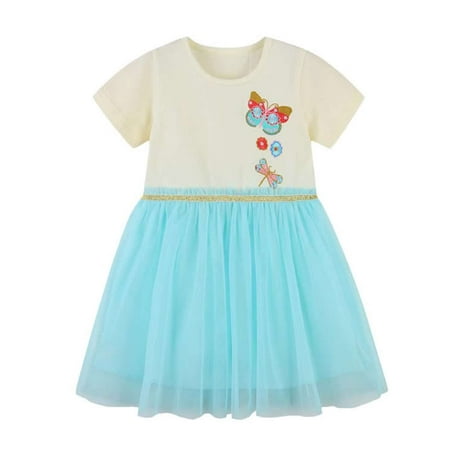 

Aolyty Toddler Girls Dragonfly Short Dress Summer Dresses 3T