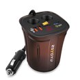 thumbnail image 1 of Cargador de coche para teléfono móvil, doble USB, multifunción, uno para arrastrar y dos para encendedor de cigarrillos, carga rápida QC3.0, cargador de coche tipo taza, 1 of 1