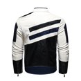 thumbnail image 3 of Men's Motorcycle Leather Jacket Spring & Fall New Style Stand Collar Coat Winter Warm Riding Gear Trendy Outerwear, 3 of 7