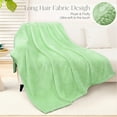 thumbnail image 7 of Whale Flotilla Extra Large Fleece Throw Blanket 50x70 Inch, Super Plush and Soft 300GSM Blankets for All Season, Fluffy and Lightweight, Light Green, 7 of 7