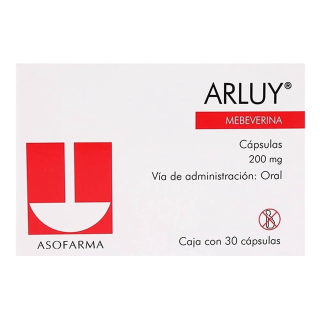 Arluy Mebeverina 200 mg 30 cápsulas