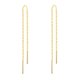 thumbnail image 1 of Pendientes de oro de 14k para mujer, pendientes colgantes, pendientes colgantes con hilo, pendientes minimalistas de cadena larga sumergida, 1 of 4
