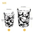 thumbnail image 3 of Fuzoiu Seamless Pattern Cute Panda Print Circular Hamper,Laundry Basket with Handle,Collapsible Laundry,Dirty Clothes Storage Basket,for Bedroom Bathroom Dorm Living Room-Small, 3 of 6