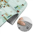 thumbnail image 5 of Xecao World Travel Map 2-Piece Vintage Seamless Anti-Skid Mat Set, featuring a stylish pattern for a safe and elegant toilet rug experience, 5 of 6