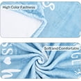 thumbnail image 4 of 400 GSM Healing Compassion with Inspirational Messages Throw Blanket - Sympathy Cancer Get Well Caring Gifts - Comfort Gift Blanket for Support Strength - Women Men Patient -60X80 Blue, 4 of 6