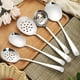 thumbnail image 4 of Advancent Cucharas de café y té de acero inoxidable con mango largo, cuchara para postre de arroz, utensilios de cocina, cubiertos, de comedor, Mostrada, 4 of 6