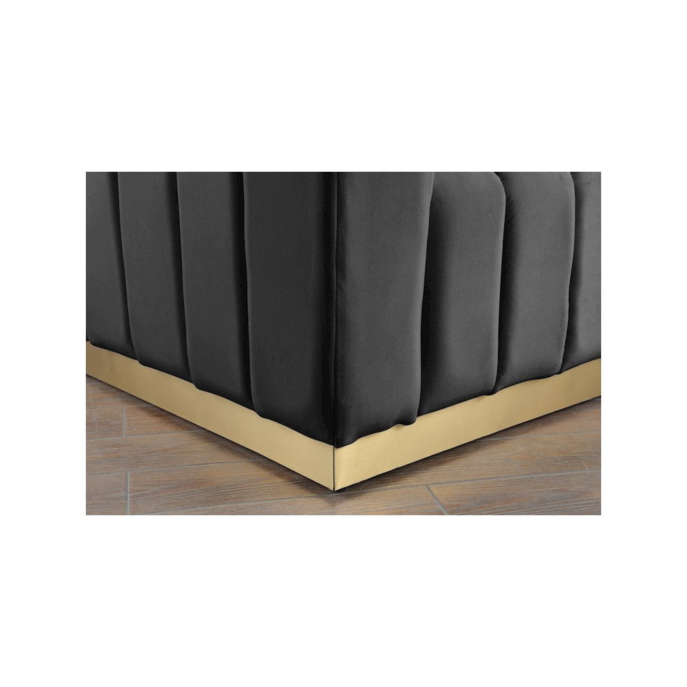 Meridian Furniture Marlon Gray Velvet Sofa