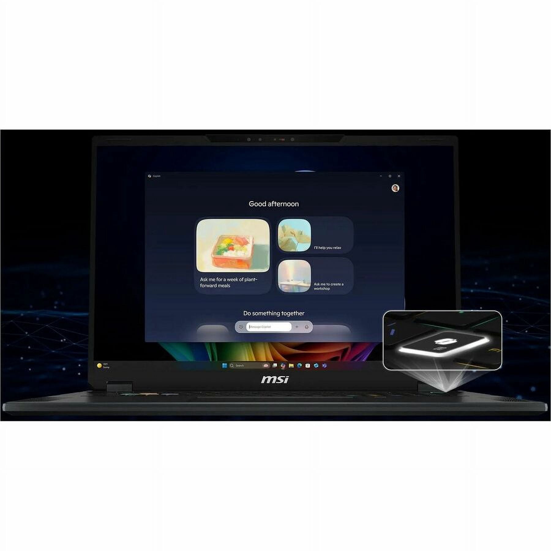 MSI Stealth A18 AI+ 18" Gaming Laptop, AMD Ryzen AI 9 HX 370, 64GB RAM, NVIDIA GeForce RTX 5090 24 GB, 2TB SSD, Windows 11 Home, Stealth A18 AI+ A3XWJG-006US