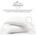 thumbnail image 5 of East Coast Bedding Goose Down Feather Pillows Medium Support 100% Cotton 300TC Pack of 1, Queen Size 20x30 Inch, 5 of 7