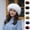 Black, variant on Women Hat Thicken Fluffy Faux Fur Pure Color Coldproof Cap Fashion Accessories